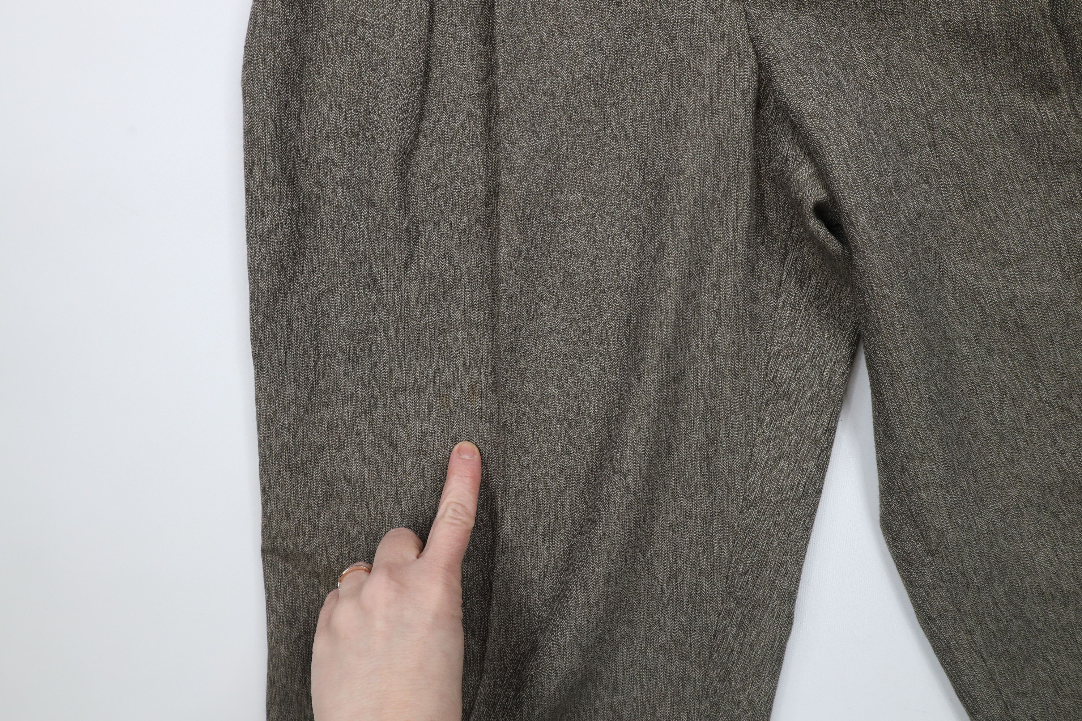 Vintage Vintage 90s Streetwear Fleck Pleated Wide Leg Chino Pants Size US 34 / EU 50 - 5 Thumbnail