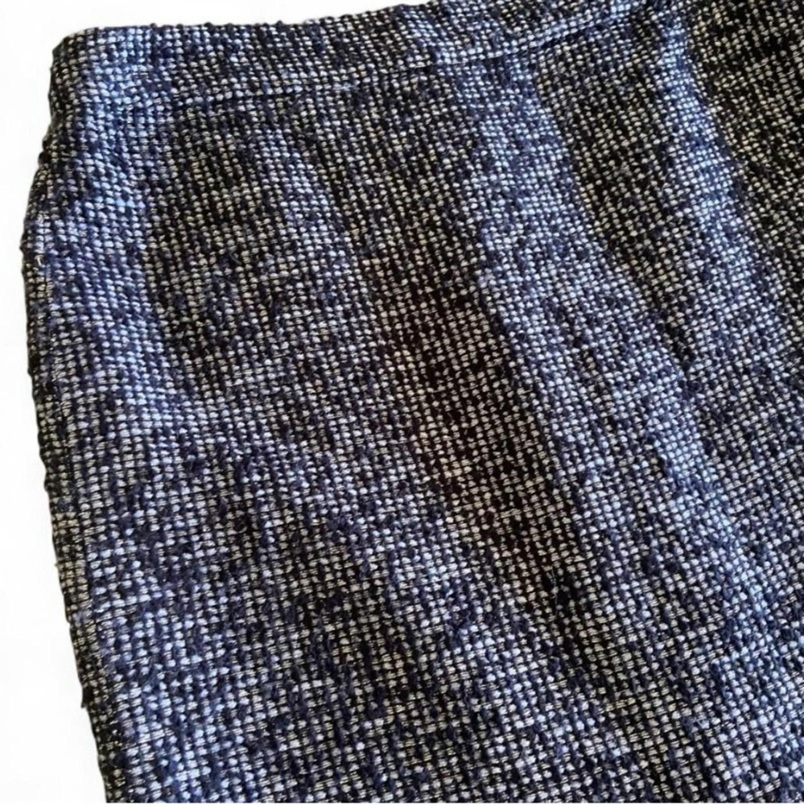 J.Crew J. Crew Luxury Black Gray Wool/Silk Womens Skirt Size 2 Size 26" / US 2 / IT 38 - 2 Thumbnail