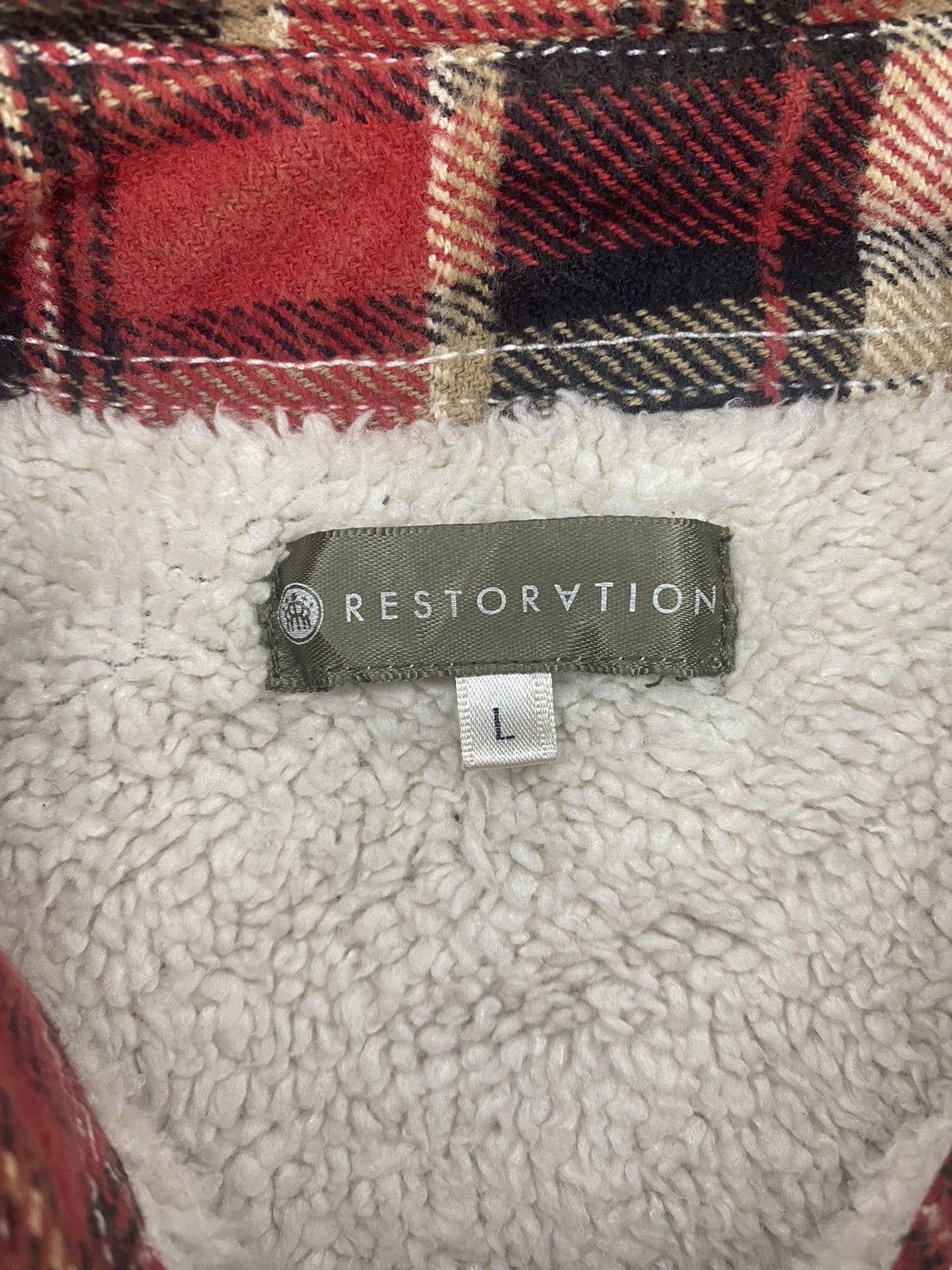 Flannel Japanese Restoration Flannel Fleece-Lined Button Up Shirt Size US L / EU 52-54 / 3 - 7 Thumbnail