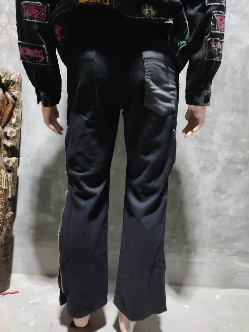 Japanese Brand Sex Pot Revenge Distressed Punk Zipper Pants Size US 29 - 22 Thumbnail