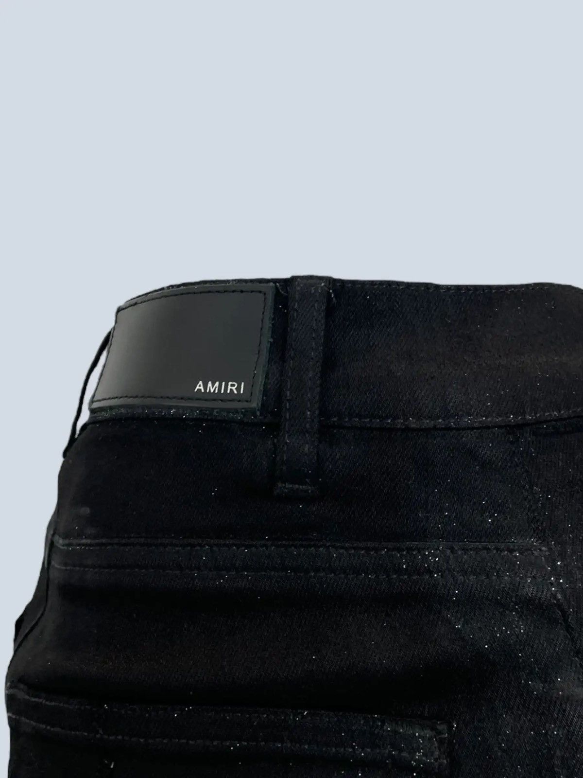 Amiri Amiri skinny pants in distressed cotton and glitter, 30. Size US 30 / EU 46 - 6 Thumbnail