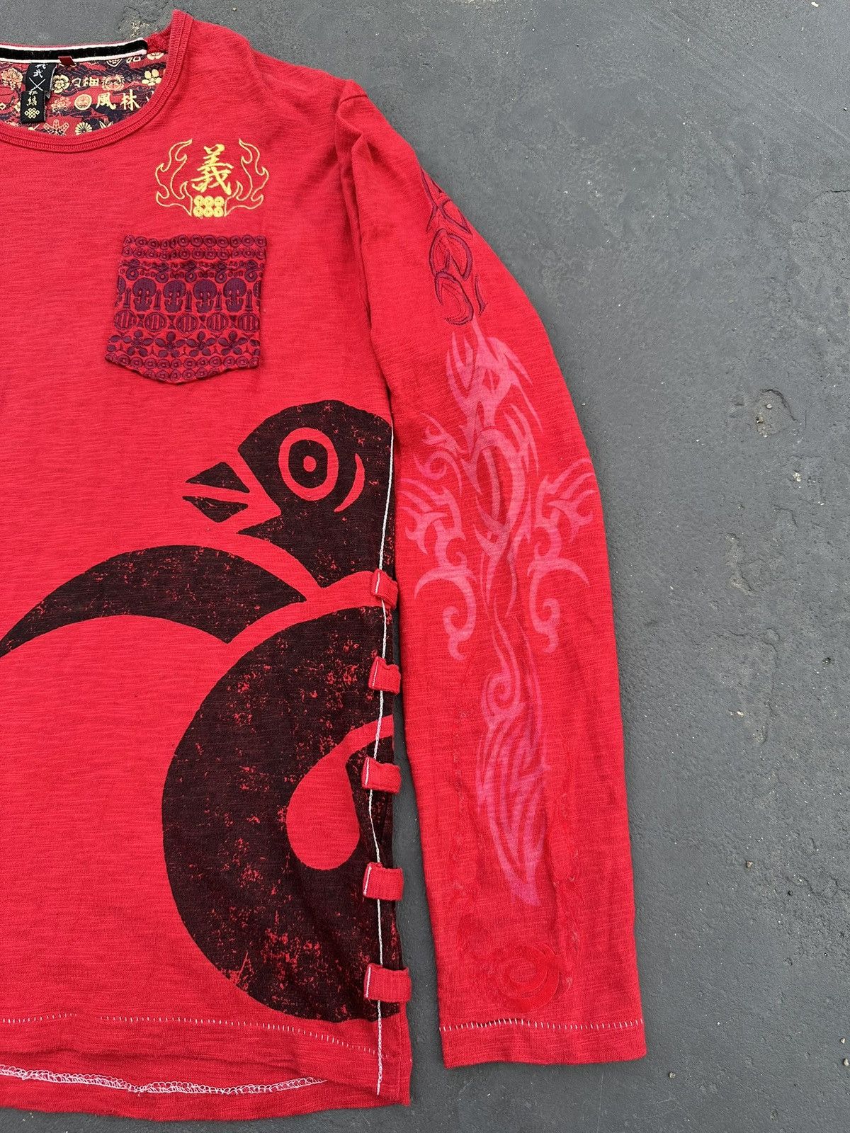 Japanese Brand Embroidery Japanese Traditional Sukajan Longsleeve Bondage Size US L / EU 52-54 / 3 - 2 Thumbnail