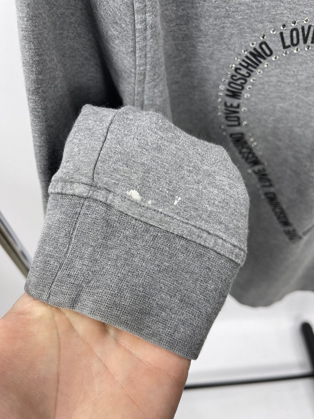 Love Moschino Love Moschino Sweatshirt Size 10 USA Big Logo Grey Women’s Size L / US 10 / IT 46 - 7 Thumbnail