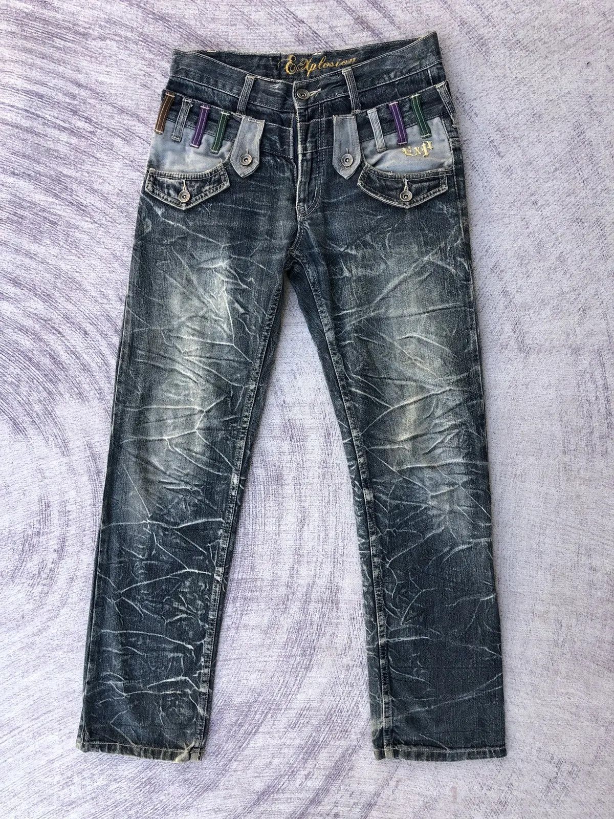 Jean × Vintage Vintage Clothing Double Waist Jeans/Denim Size US 29 - 1 Thumbnail