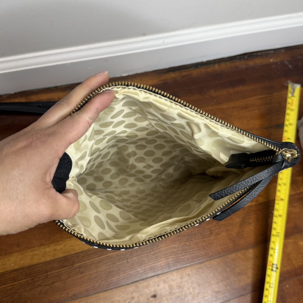 Kate Spade kate spade Black Polka Dot Fold-Over Crossbody Size ONE SIZE - 7 Thumbnail