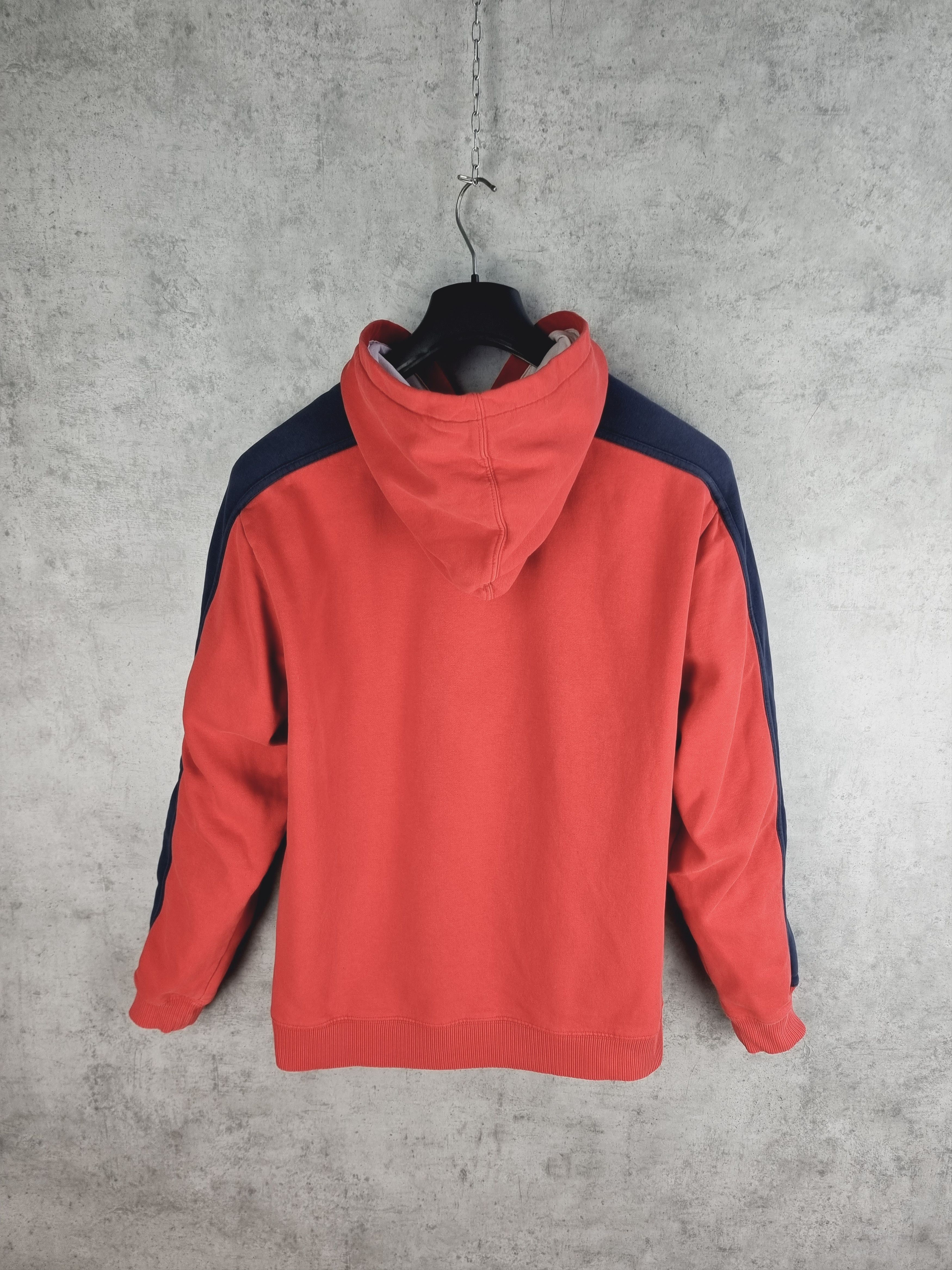 Nike × Vintage 90s Faded Nike Red Hoodie Sweatshirt Size US M / EU 48-50 / 2 - 2 Thumbnail