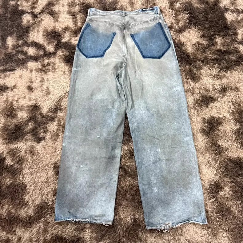 Balenciaga Balenciaga 23SS Distressed Reverse Jeans Size US 28 / EU 44 - 5 Thumbnail