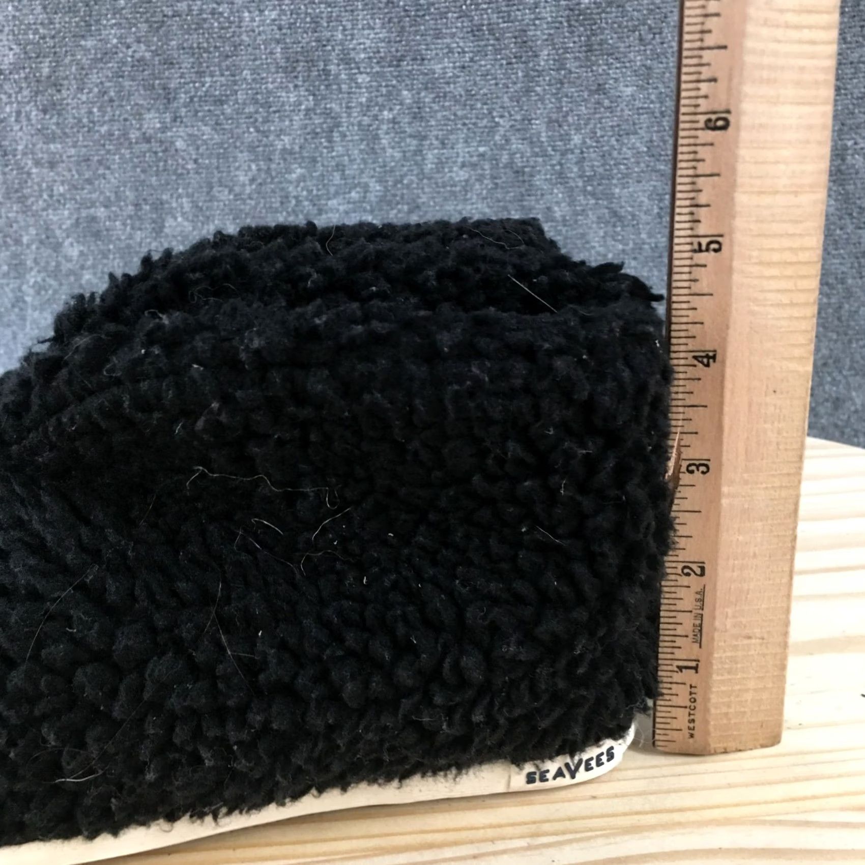 SeaVees SeaVees Shoes Women SeaChange Casual Slipper Bootie Black Recycled Fleece Shoes Women SeaChange Casual Slipper Bootie Black Recycled Fleece Size M / US 6-8 / IT 42-44 - 6 Thumbnail