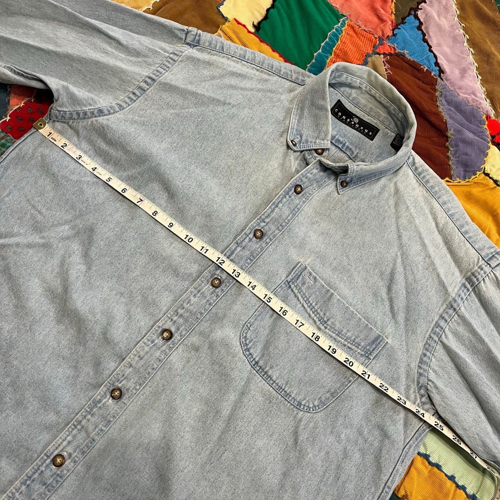 Consensus Sportswear Consensus Faded Out Light Denim Button Up Long Sleeve Large Size US L / EU 52-54 / 3 - 5 Thumbnail