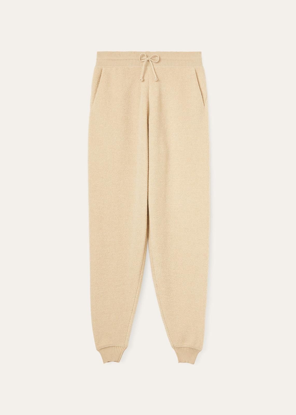 Loro Piana o1srvl11e0425 FAN7287 Cocooning Pant in Beige Size 26" / US 2 / IT 38 - 1 Thumbnail