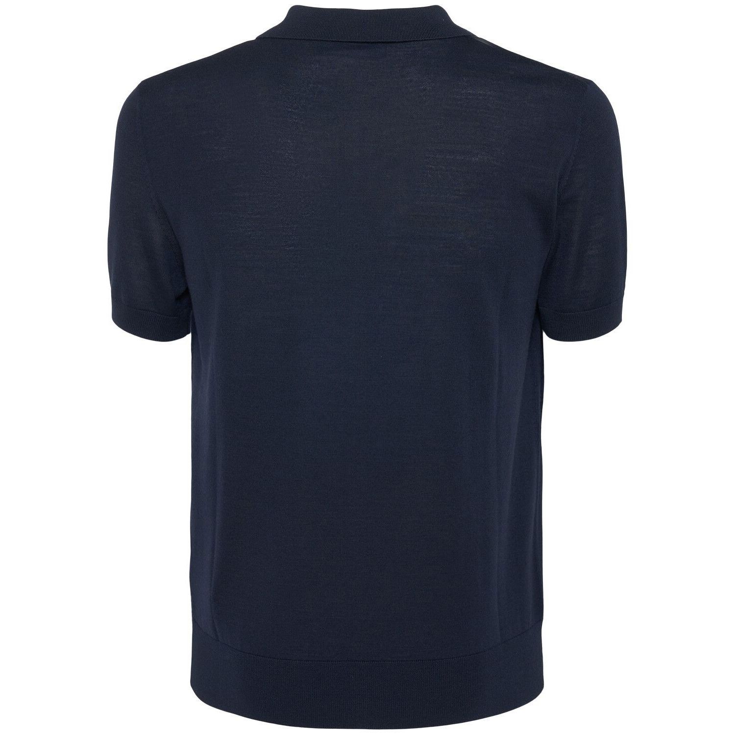 Dsquared2 DSQUARED2 Men's D2 Navy Wool Polo Shirt New & Authentic (Men Size US S / EU 44-46 / 1 - 2 Thumbnail
