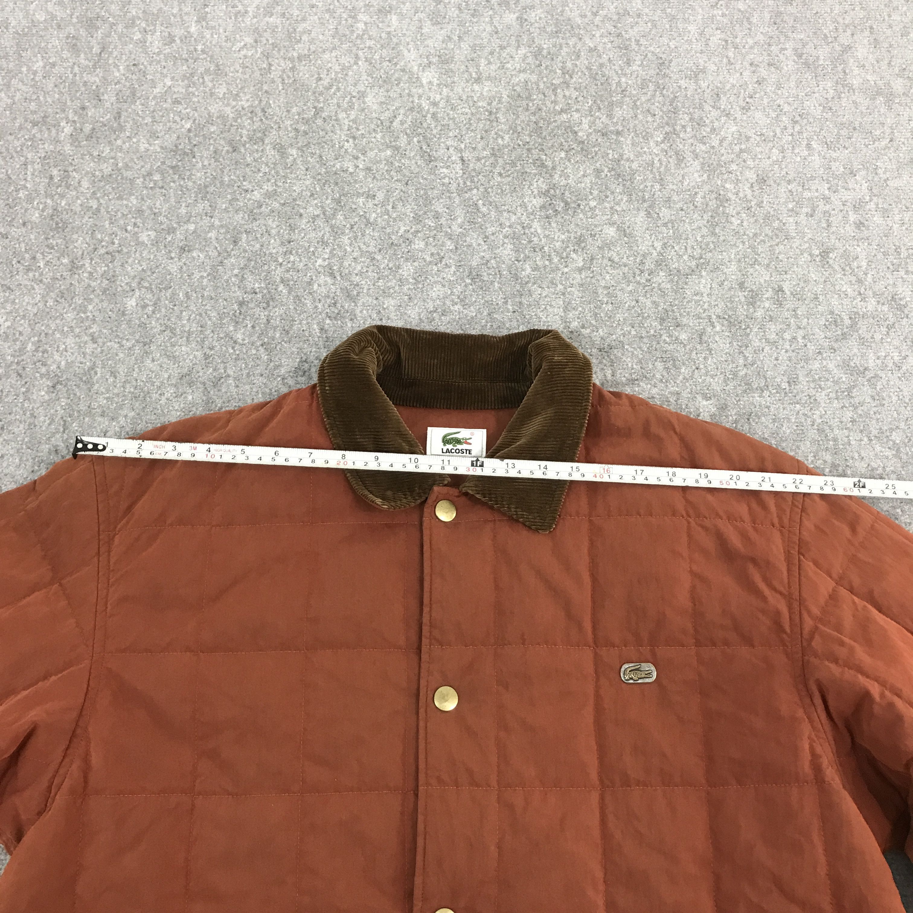 Lacoste × Vintage Vtg Lacoste Snap Button Collar Corduroy jacket Size US XL / EU 56 / 4 - 8 Thumbnail