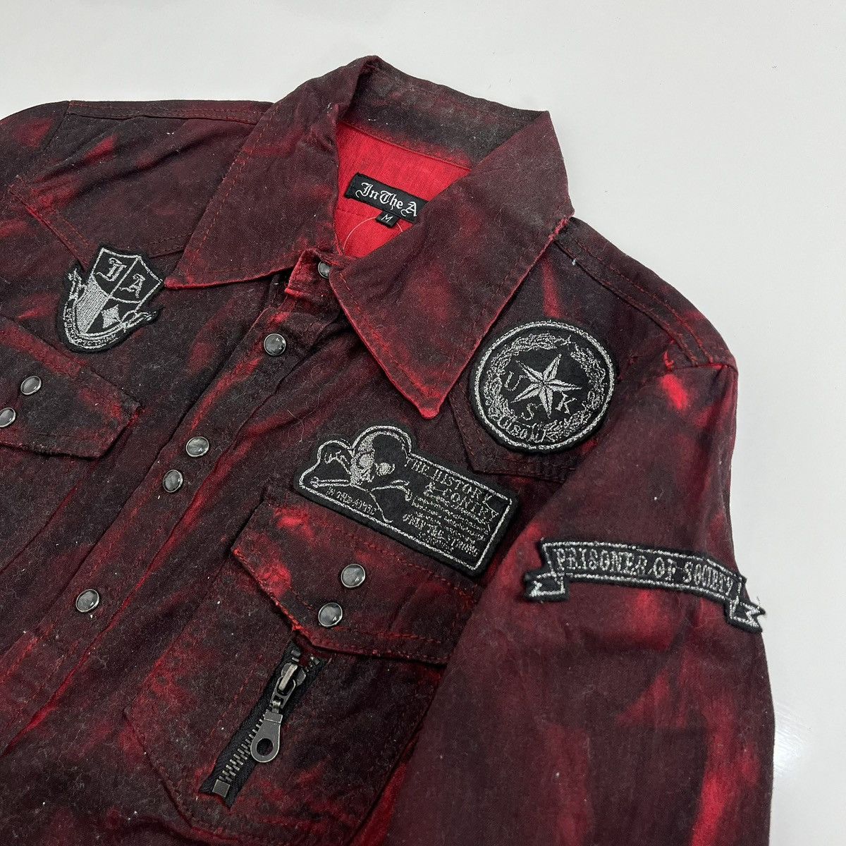 14th Addiction 2000s In the Attic Punk LGB Grunge Gothic Distressed Jacket Size US M / EU 48-50 / 2 - 6 Thumbnail