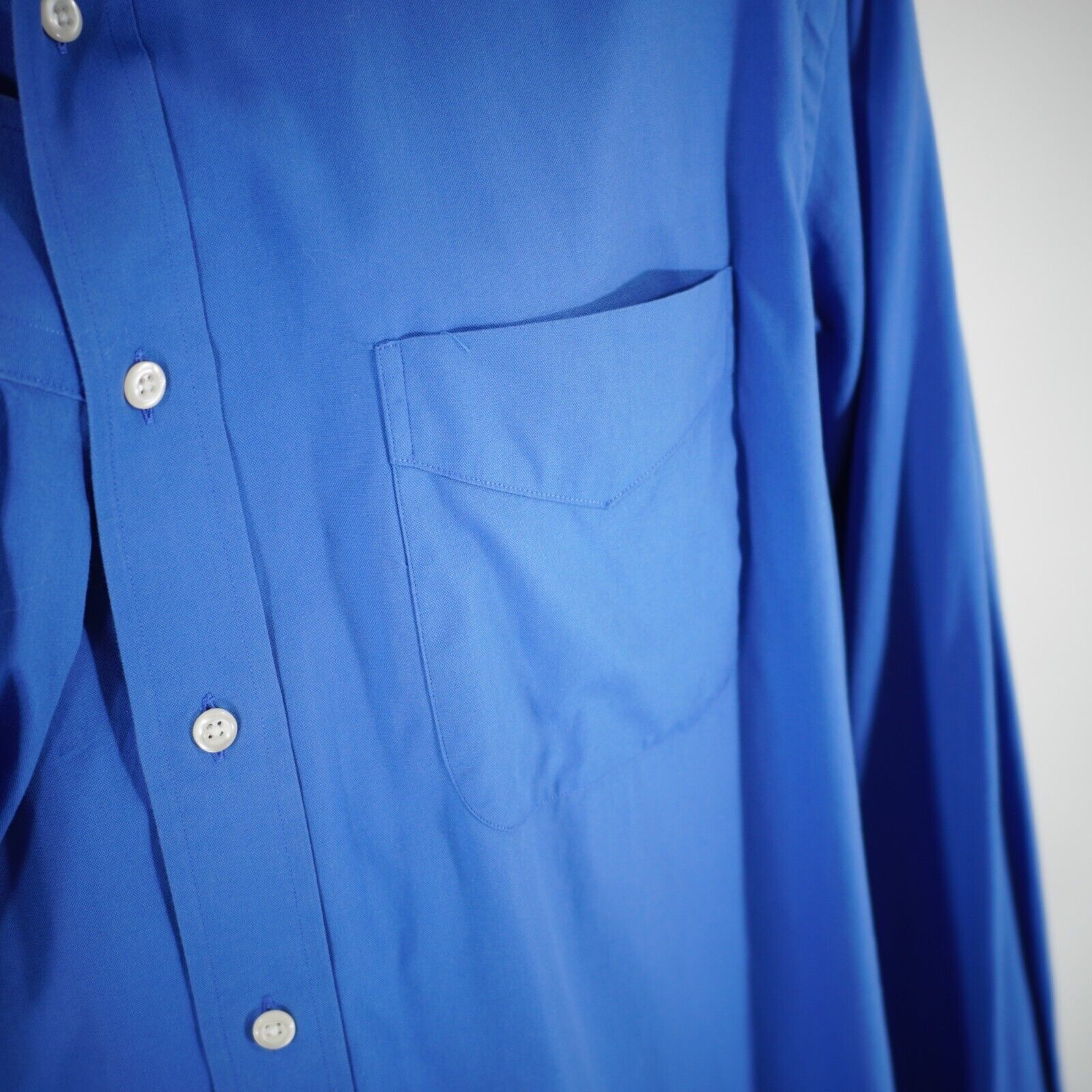 Paul Fredrick Paul Fredrick Blue Finest Two Ply Cotton Pinpoint Pocket But Size US L / EU 52-54 / 3 - 2 Thumbnail