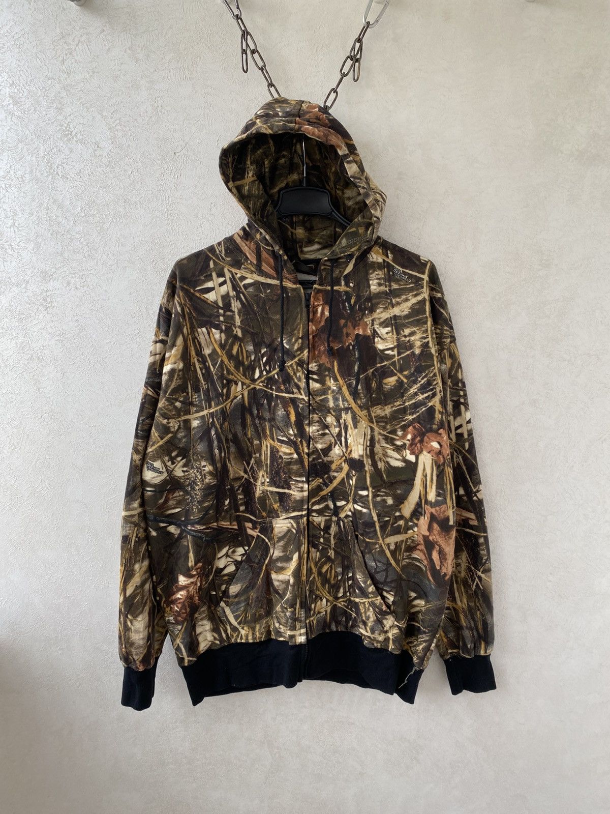 Camo Realtree Vintage Realtree Boxy Fit Camo Zip Up Hoodie Hype Gothic Grailed