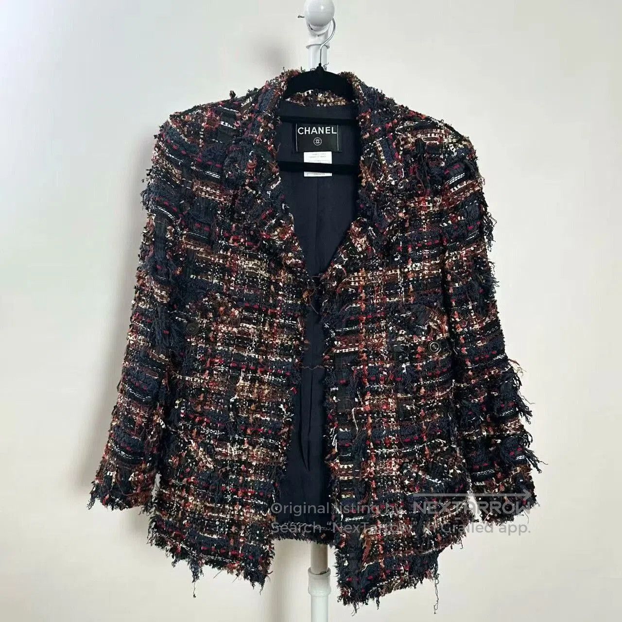 Chanel Chanel 23P Mosaic Tweed Short Jacket. Size S / US 4 / IT 40 - 1 Thumbnail