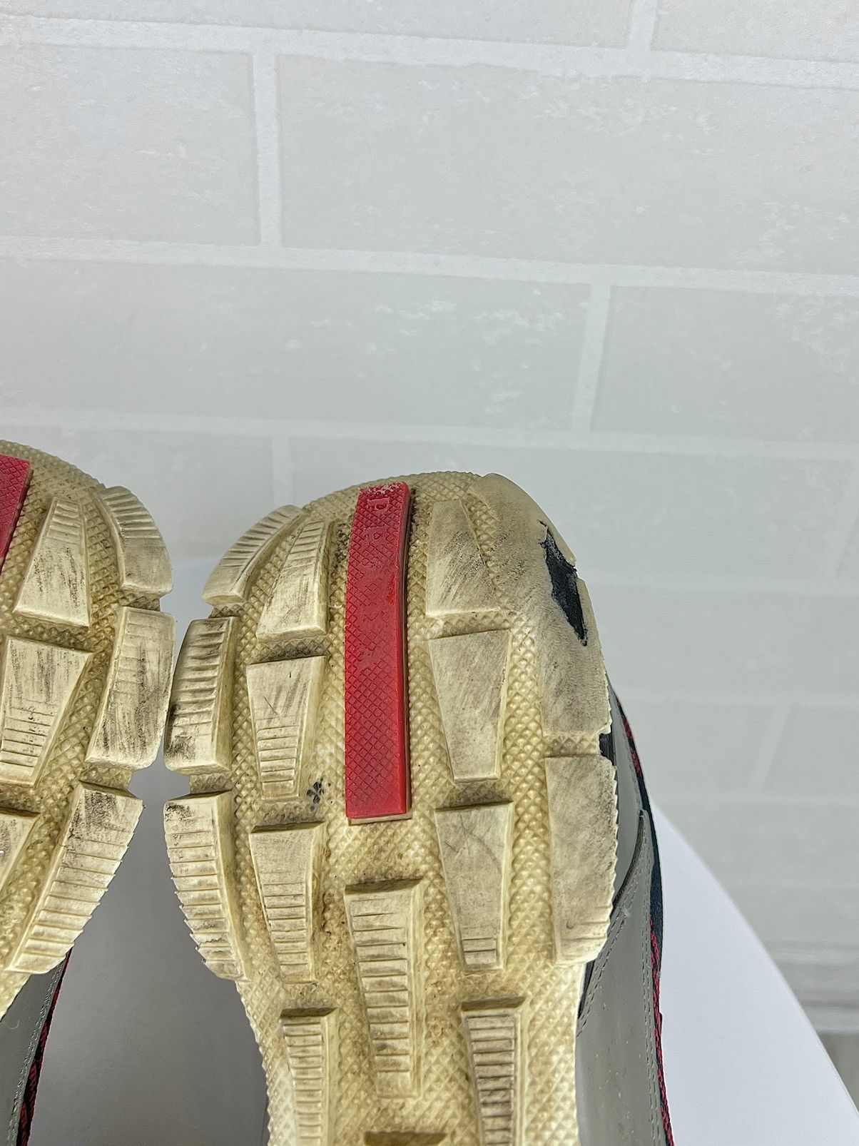 Prada PRADA MILANO Sneakers Low Top CROSSECTION Knit Pattern Shoes Size US 12 / EU 45 - 18 Thumbnail