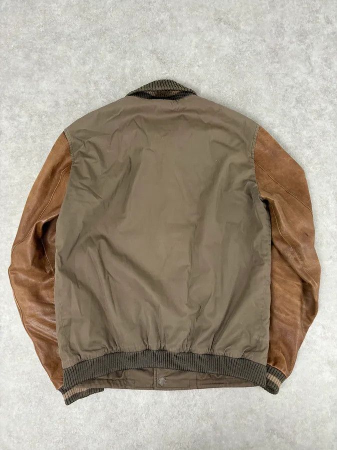 Gucci AW2010 Gucci Brown Hybrid Leather Sleeve Bomber Jacket Size US M / EU 48-50 / 2 - 6 Thumbnail