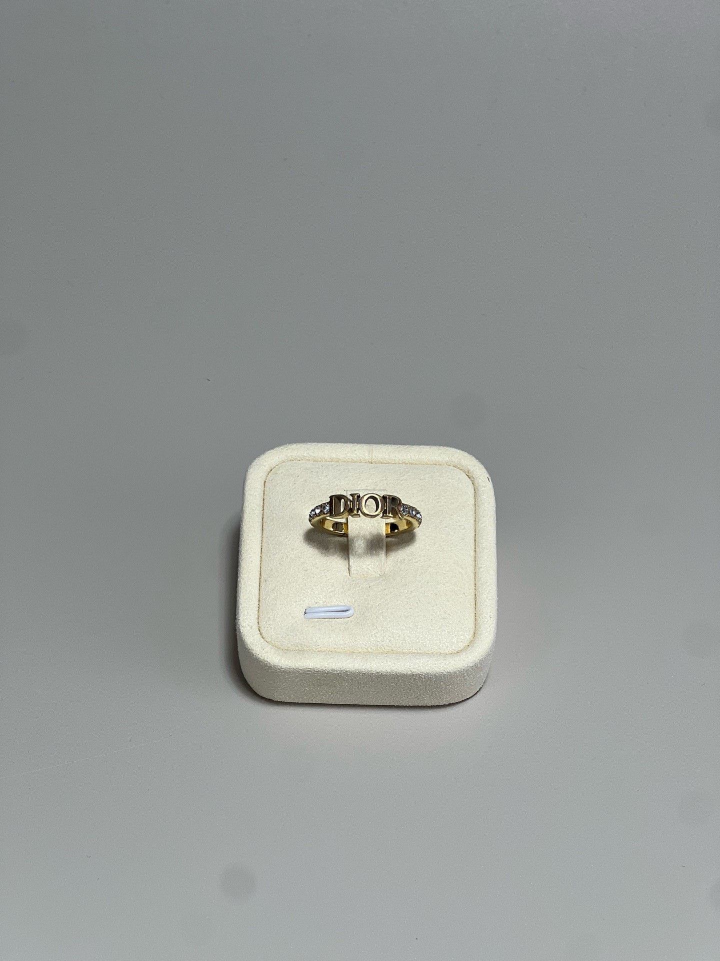Dior DIOR Diamond-Encrusted Ring Size ONE SIZE - 1 Thumbnail