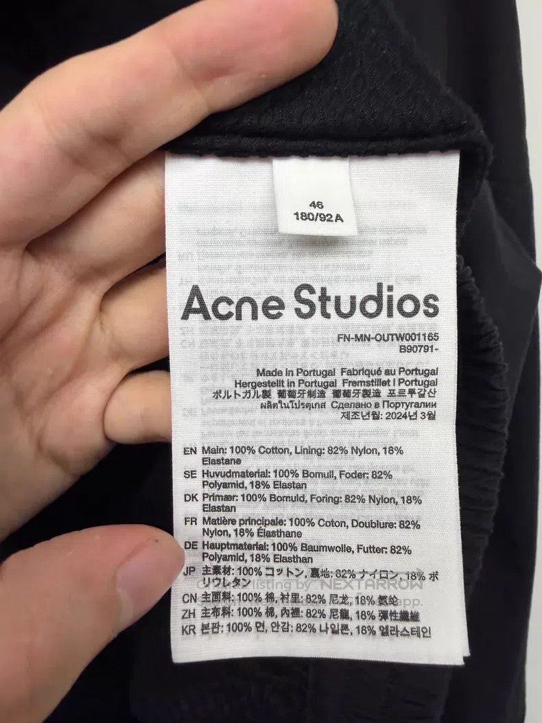 Acne Studios Acne Studios 1996 Logo Zipper Jacket, Black Size US S / EU 44-46 / 1 - 4 Thumbnail