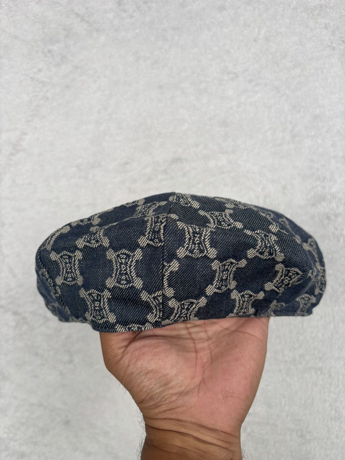 Celine Archive Celine Monogram Macadam Newsboy Cap Size ONE SIZE - 4 Thumbnail