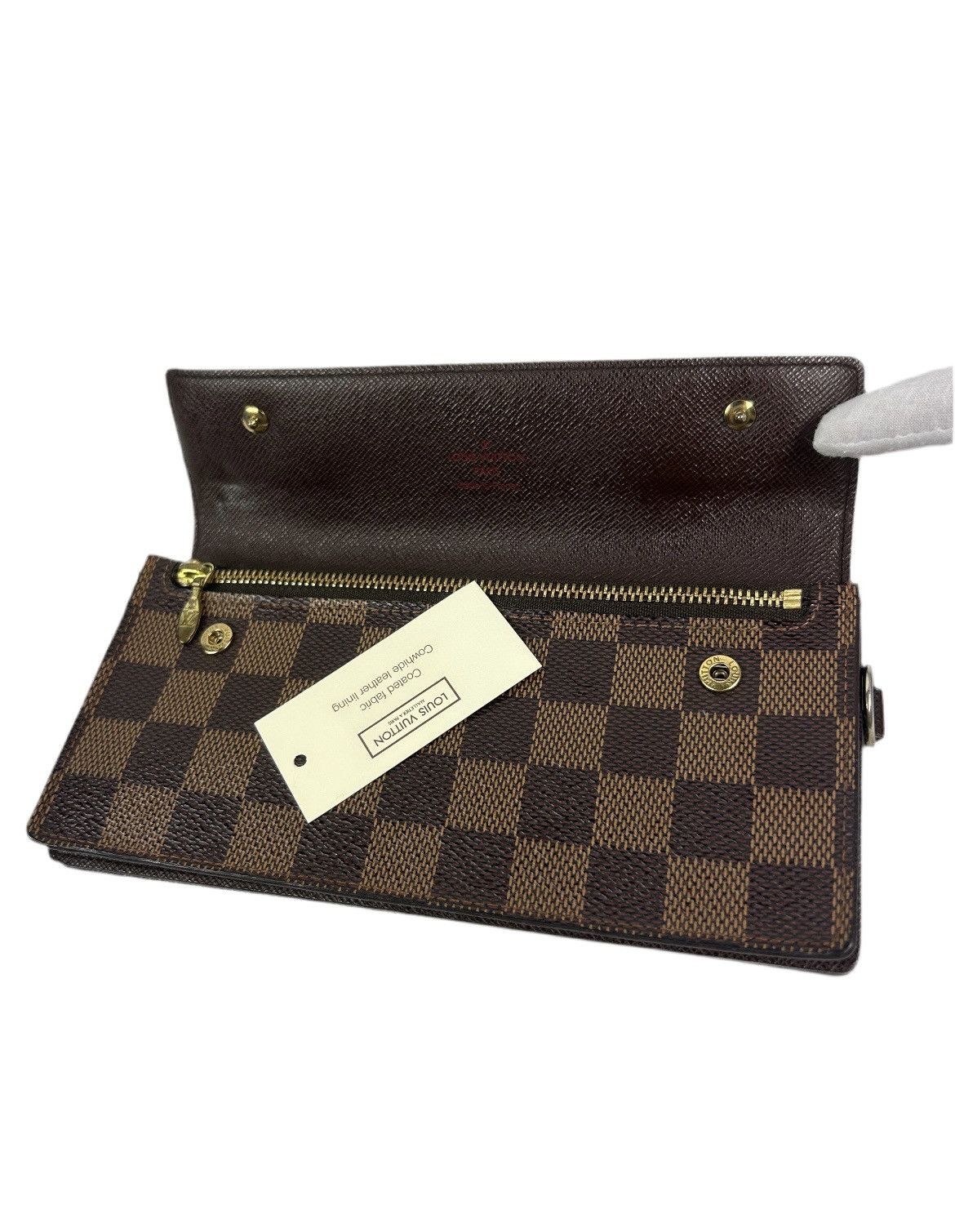 Louis Vuitton Louis Vuitton Damier Ebene Long Wallet Size ONE SIZE - 3 Thumbnail