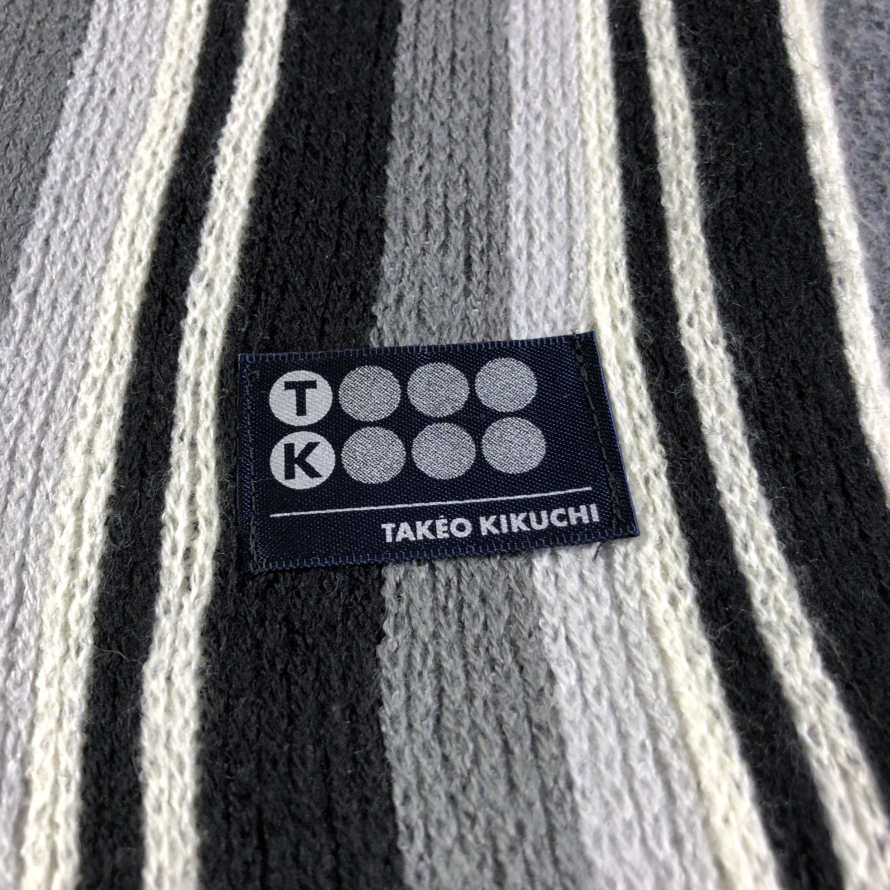Takeo Kikuchi Takeo Kikuchi Striped Scarf Muffler Neckwear V2736 Size ONE SIZE - 4 Thumbnail