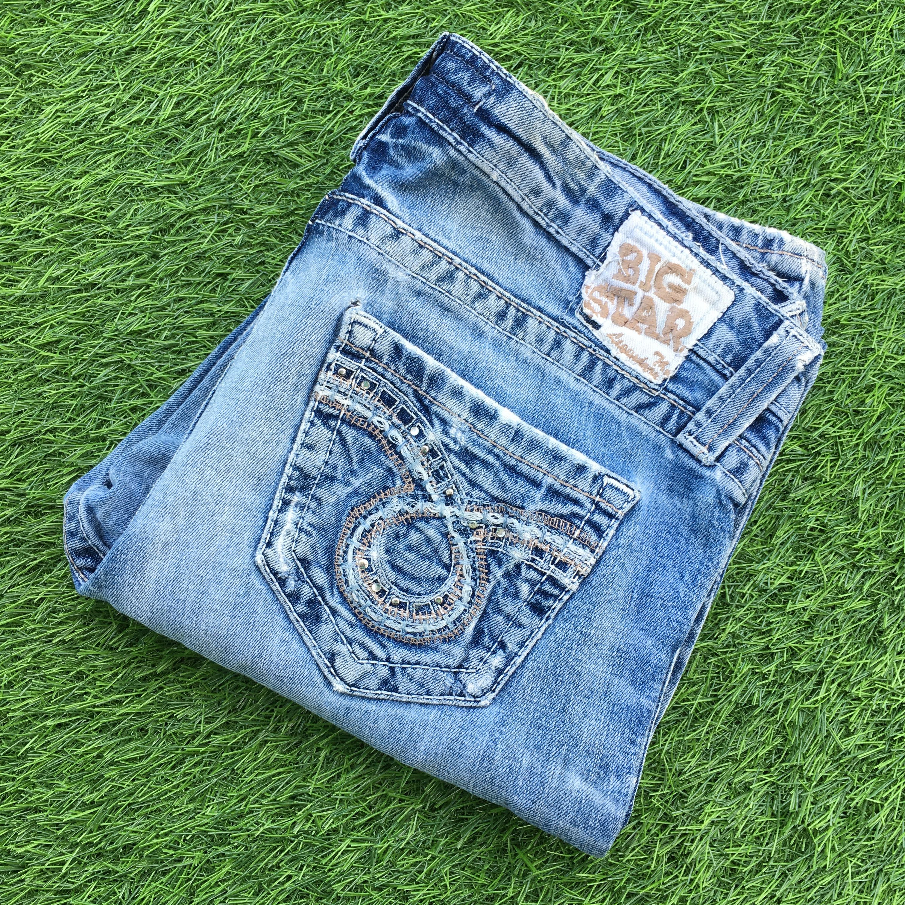 Big Star × Japanese Brand × Jean Big Star Maddie Boot Low Rise Jeans D-1004 Size 31" - 8 Thumbnail
