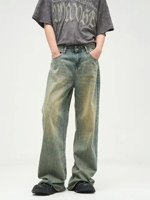 VIBE y2k grunge damaged flared faded jeans Size US 30 / EU 46 - 5 Thumbnail