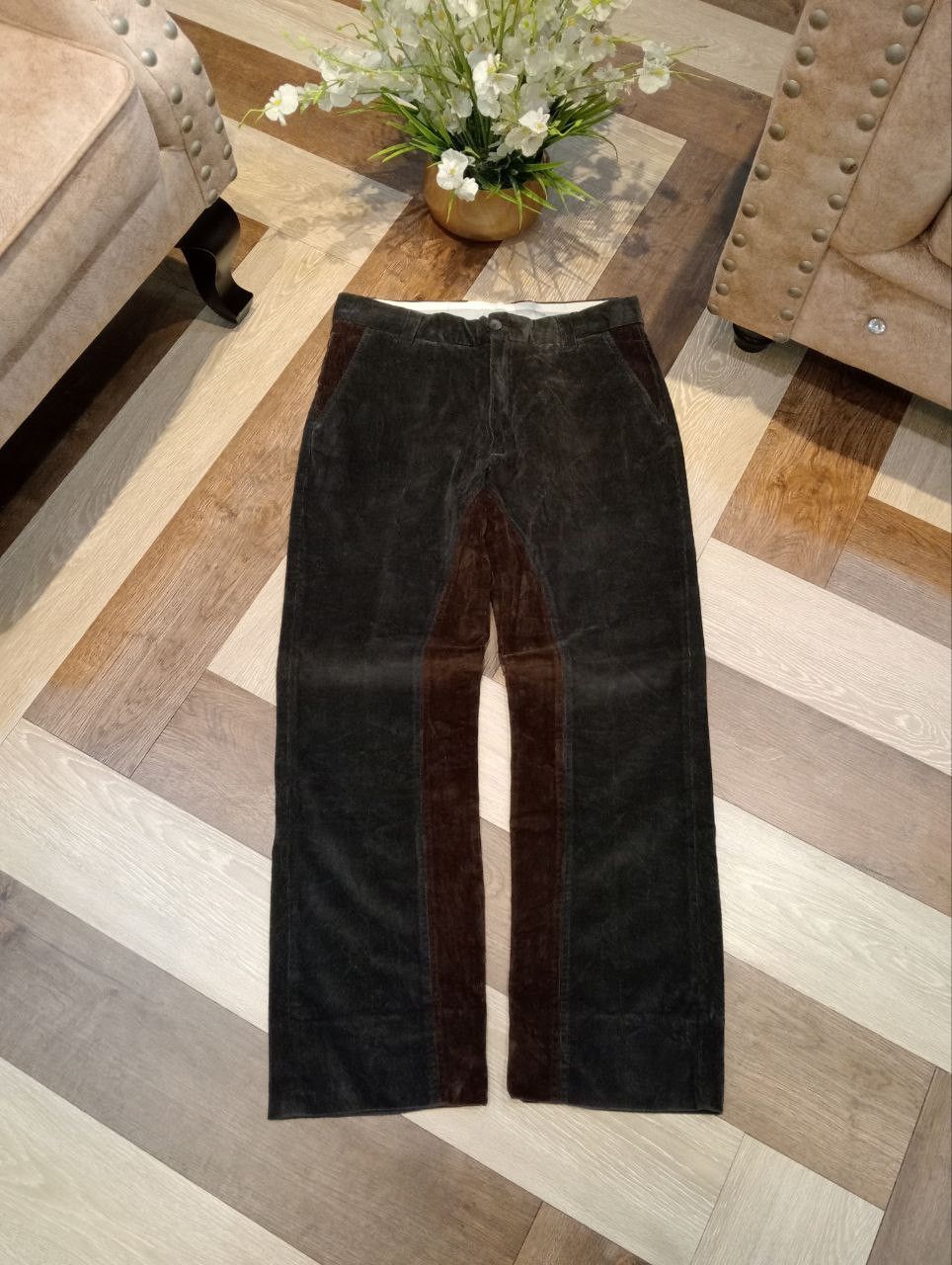 Roberto Cavalli ROBERTO CAVALLI CLASS COTTON LYCRA CORDUROY PANTS Size US 34 / EU 50 - 1 Thumbnail