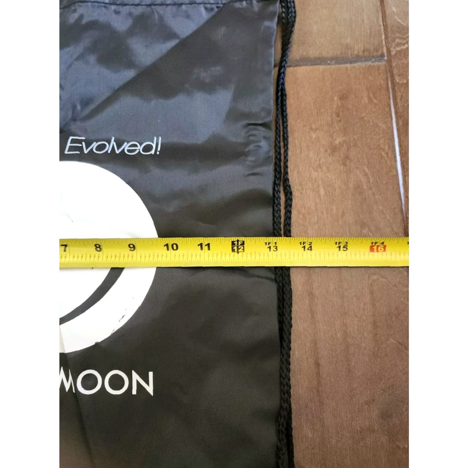Vintage EnchantMOON Backpack Bag Drawstring Solid Black Medium Mens Size ONE SIZE - 4 Thumbnail