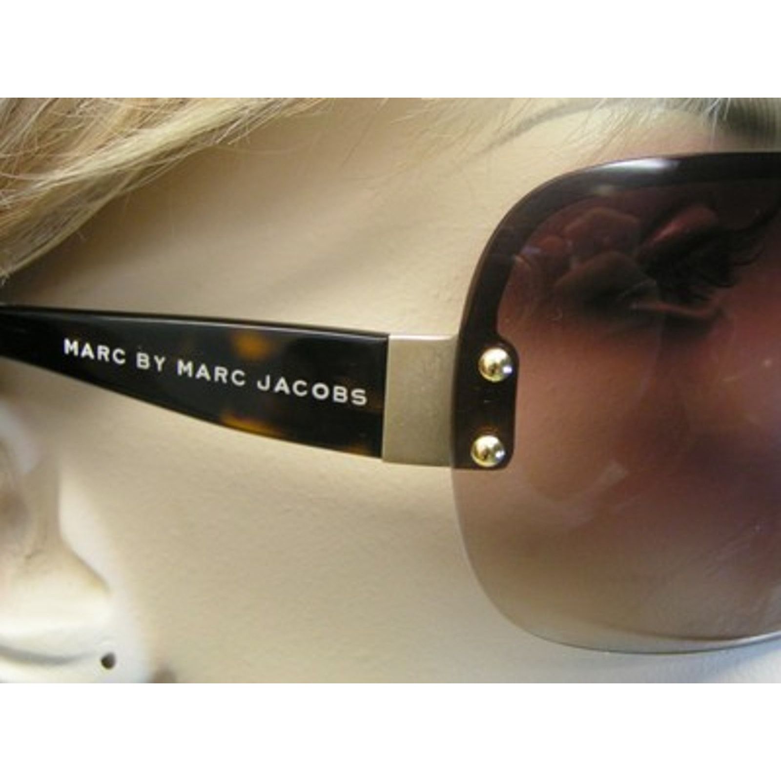 Marc by Marc Jacobs NEW MARC JACOBS BROWN FRAMELESS SUB 94 WRAP SUNGLASSES Size ONE SIZE - 8 Thumbnail