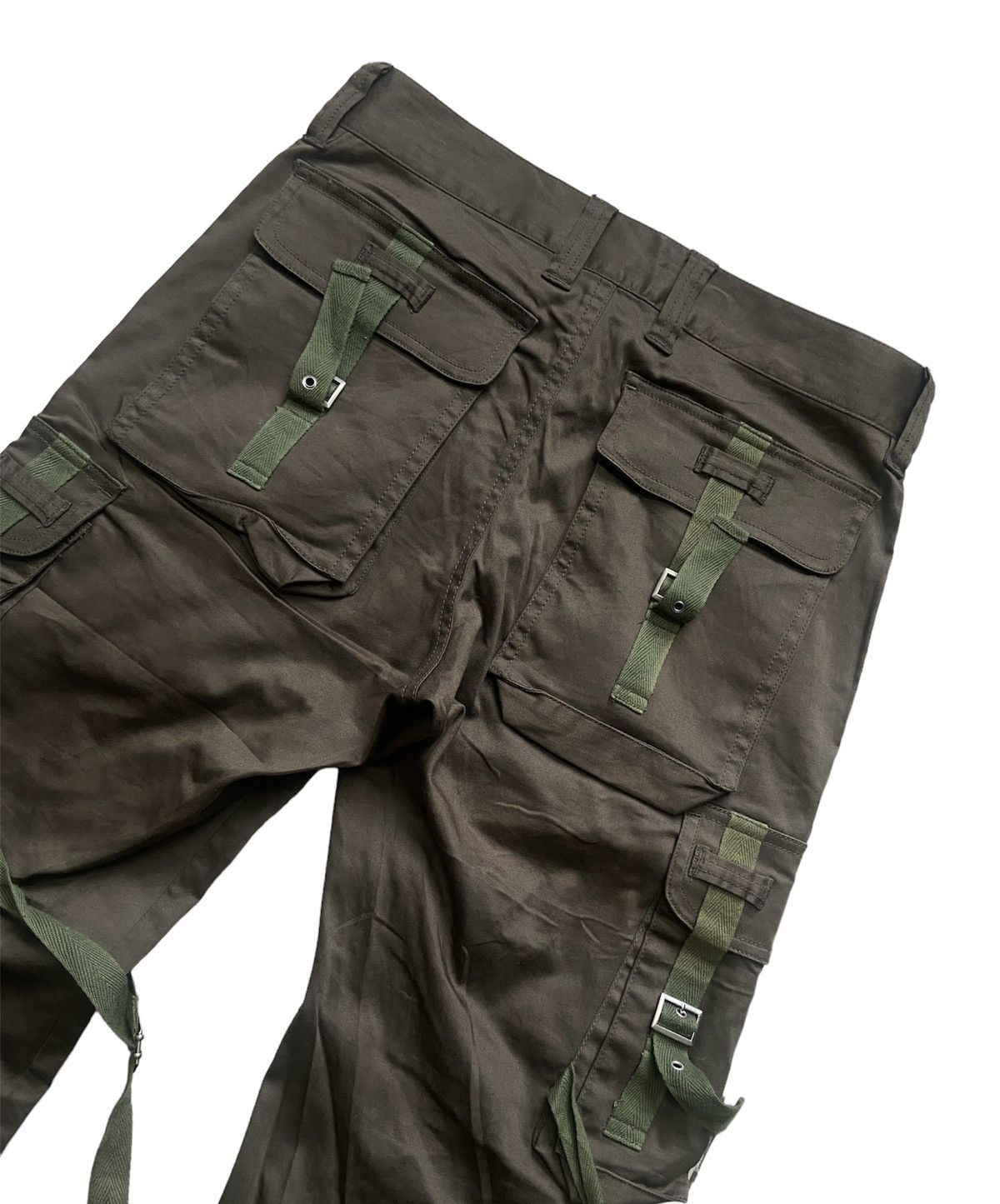 Japanese Brand Vintage Modem Lovers Tactical Bondage Flare Pants Size US 30 / EU 46 - 6 Thumbnail