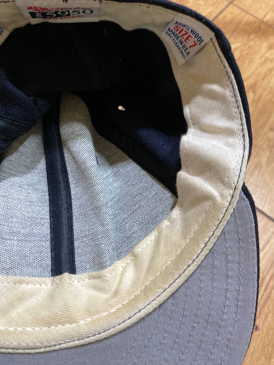 New Era Hats big logo Vintage New Era black Cap NBA Y2K 100% Wool Size ONE SIZE - 4 Thumbnail