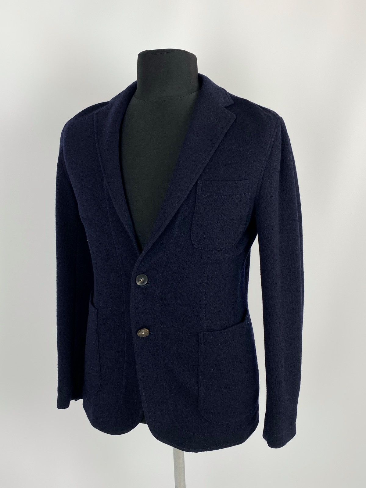 THE GIGI The Gigi Classic Dark Blue Blazer Made in Italy Size 48R - 1 Thumbnail