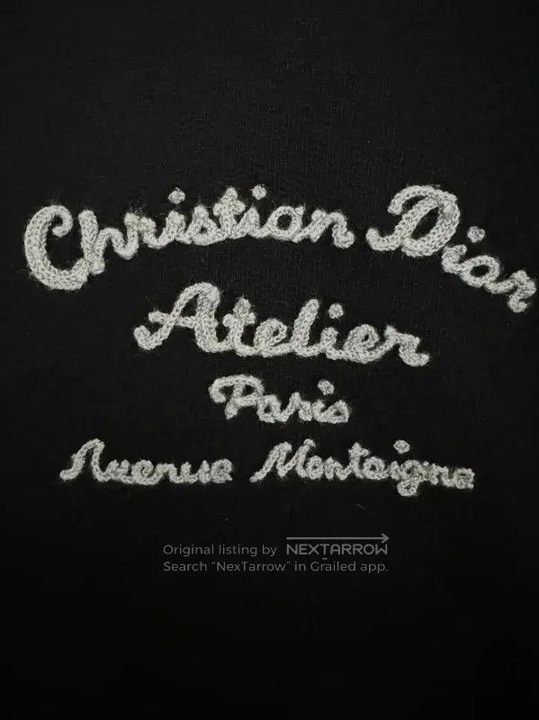Dior Dior Men's Black Wool Embroidered Sweatshirt . Size US S / EU 44-46 / 1 - 4 Thumbnail
