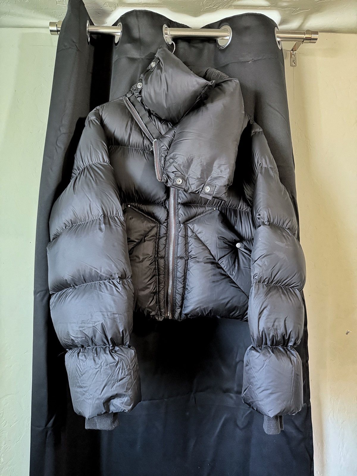 Rick Owens Rick Owens Goose Down Asymmetric Zipper Mountain Puffer Size US S / EU 44-46 / 1 - 3 Thumbnail