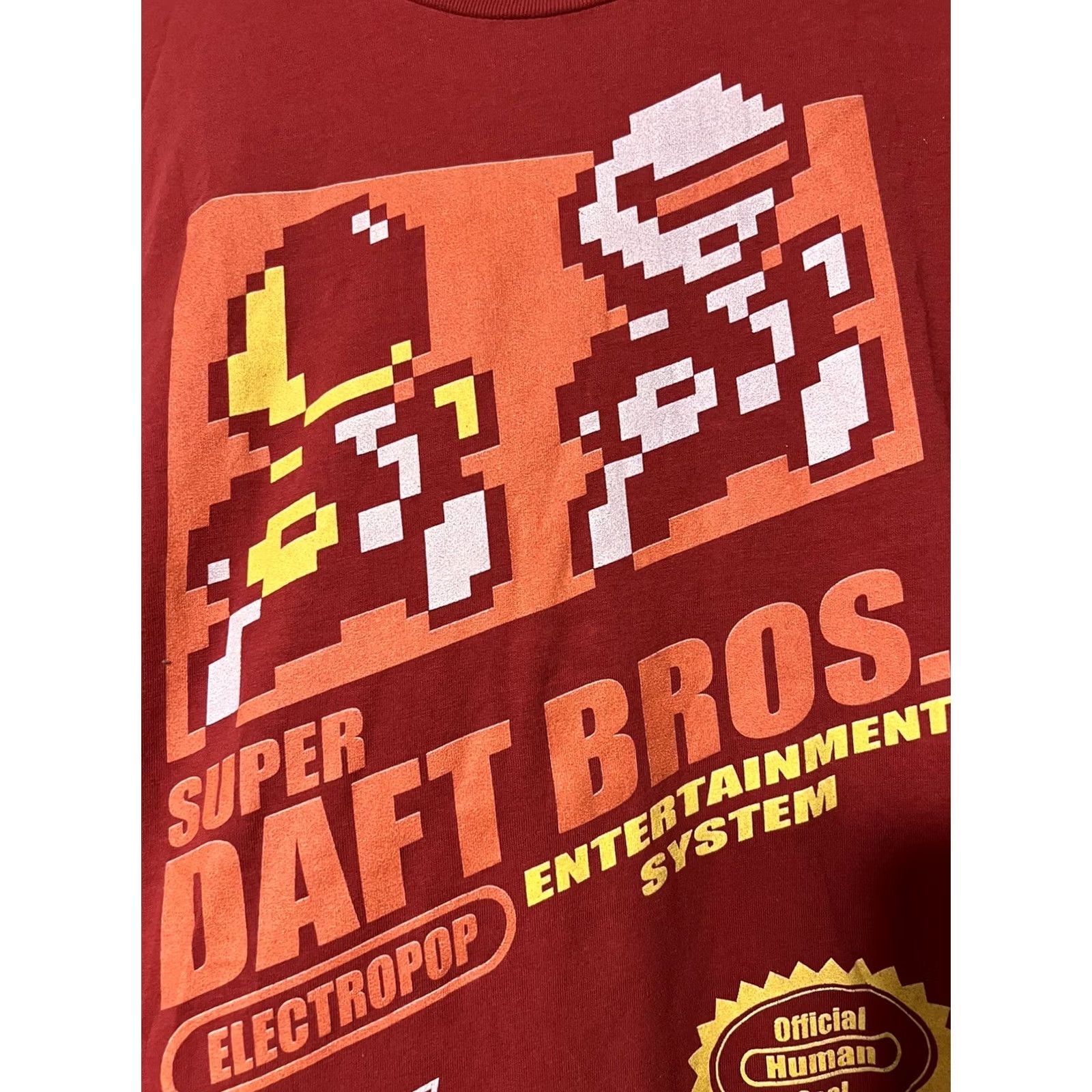 Vintage Daft Punk T Shirt Daft Bros Graphic Tee M Red Alive Era Tour Style Shirt Mens 90s Band Music Punk Canvas Cotton Short Sleeve Crew Neck Size US M / EU 48-50 / 2 - 5 Thumbnail