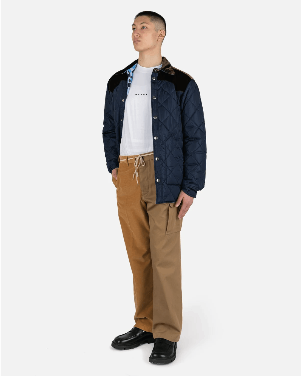 Marni Marni Two-Tone Panel Pants – Brown/Tan, Size 50 – Brand New Size US 34 / EU 50 - 1 Thumbnail