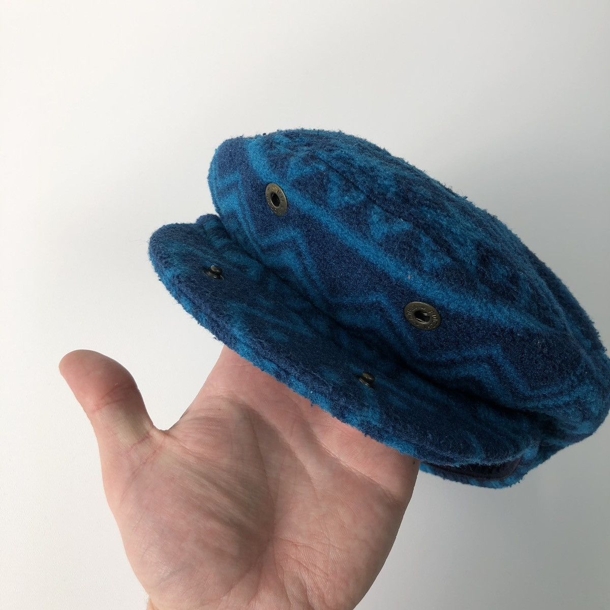Mammut × Vintage Mammut Sport 90’s Printed Fleece Vintage Cap Winter Blue Size ONE SIZE - 5 Thumbnail