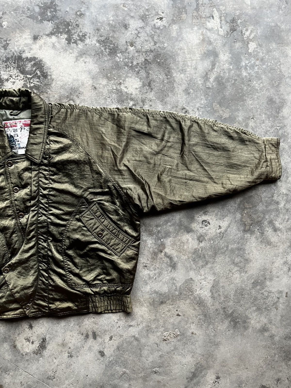 If Six Was Nine BIG LIZARD BOMBER JACKET ( Nice Design ) Size US L / EU 52-54 / 3 - 5 Thumbnail