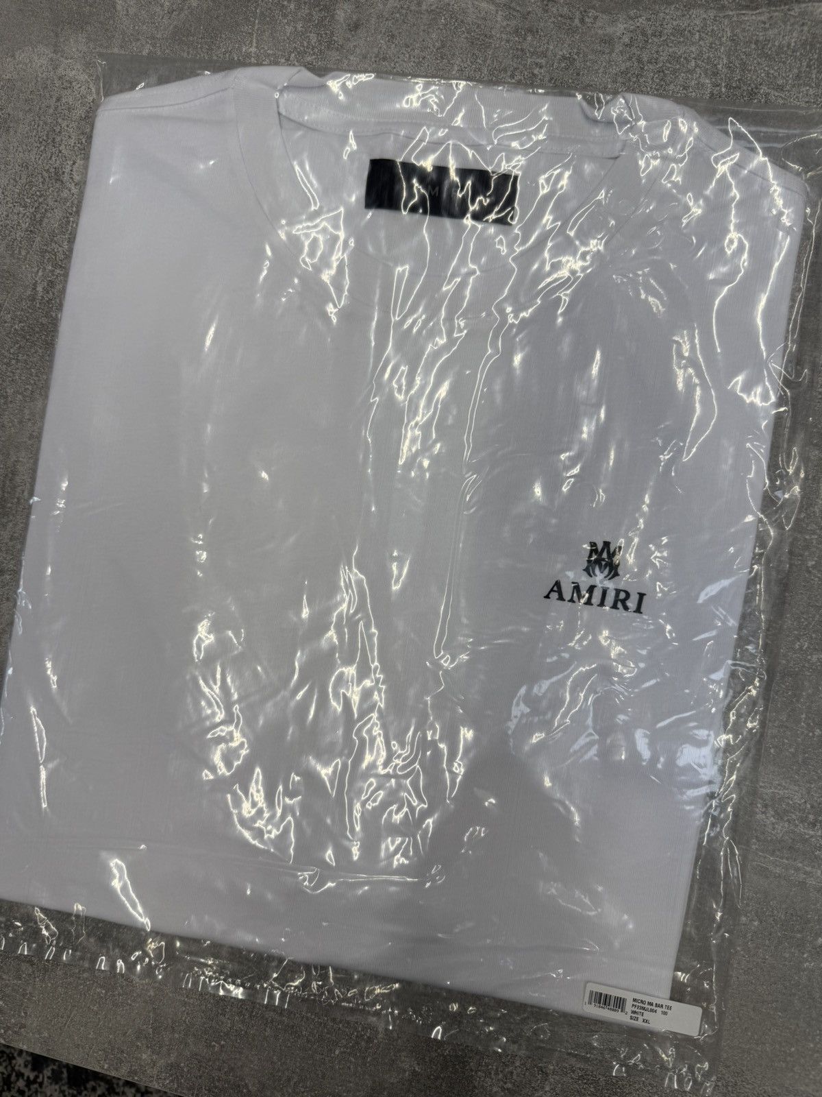 Amiri Amiri Micro MA Bar Tee White Size US XXL / EU 58 / 5 - 9 Thumbnail