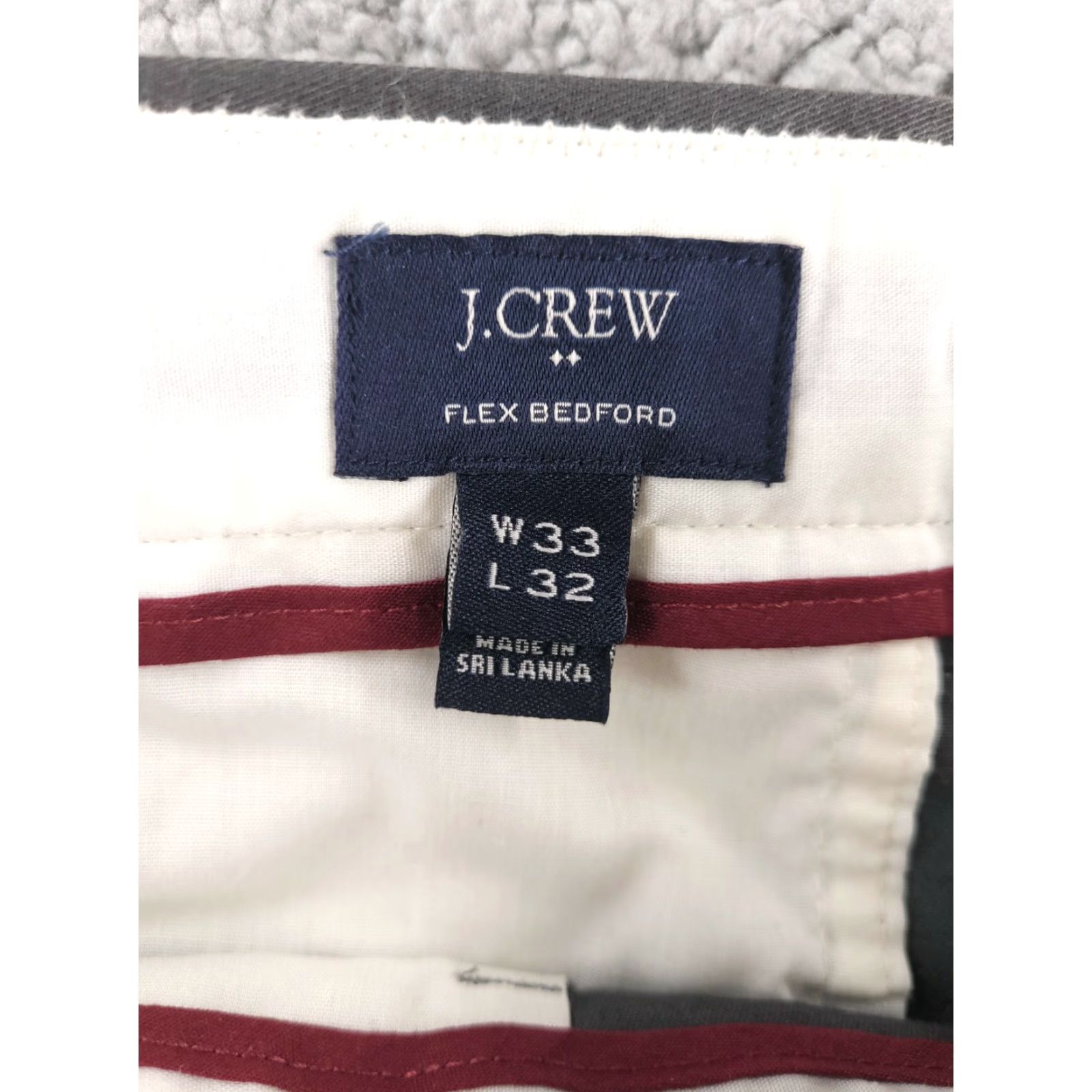 J.Crew J.CREW Pants Mens 34x32 Gray Chino Straight Fit Bedford Flex Jacket? Size US 34 / EU 50 - 3 Thumbnail