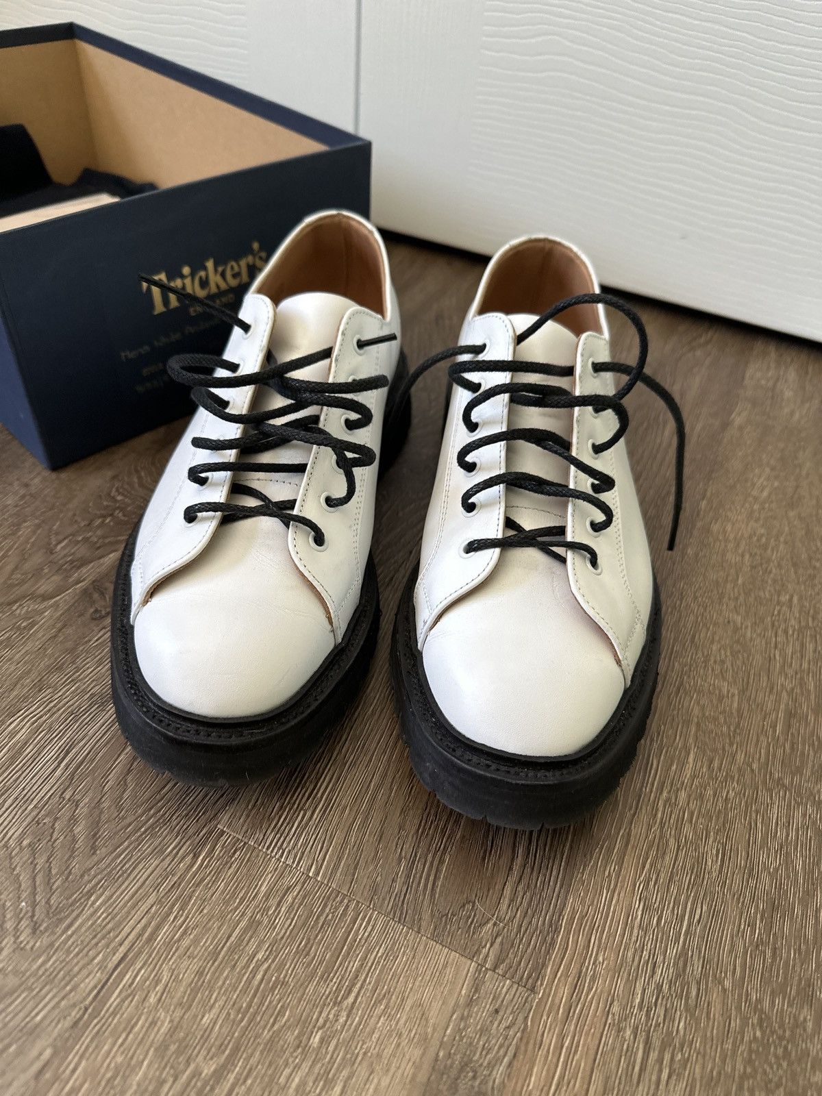James Coward MONKEY SHOE - WHITE CALF Size US 10 / EU 43 - 1 Thumbnail