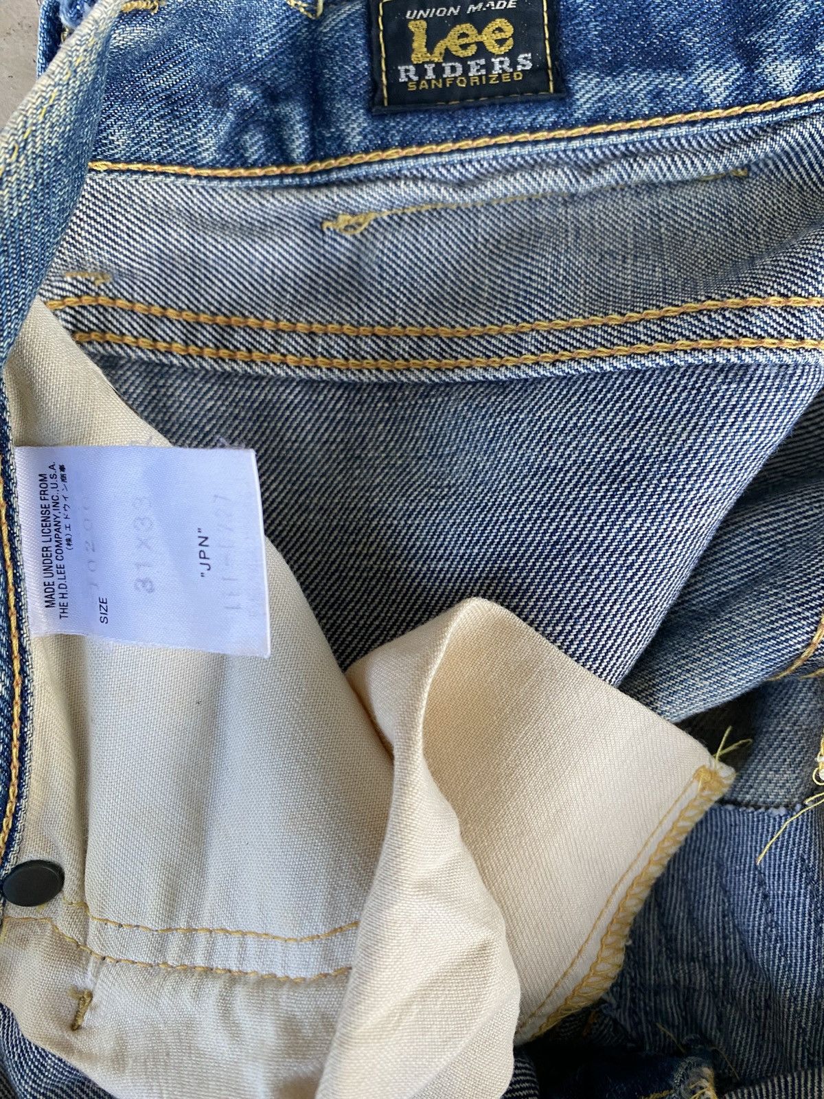 Lee Vintage Lee Riders Selvedge Washed Jeans Size US 31 - 10 Thumbnail