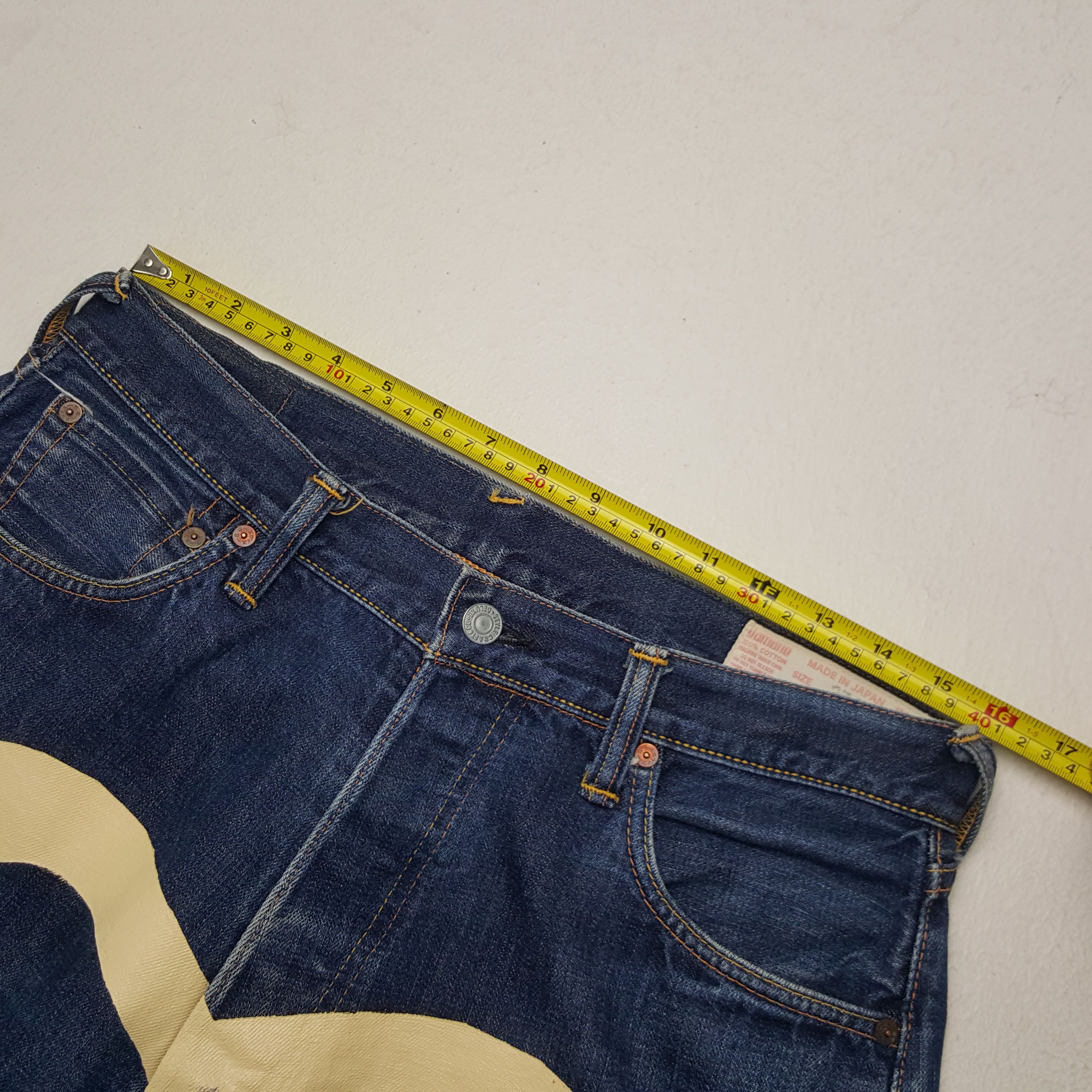 Japanese Brand × Vintage Vintage Evisu Yamane Selvedge Custom Art Logo Denim Jeans Size US 32 / EU 48 - 7 Thumbnail
