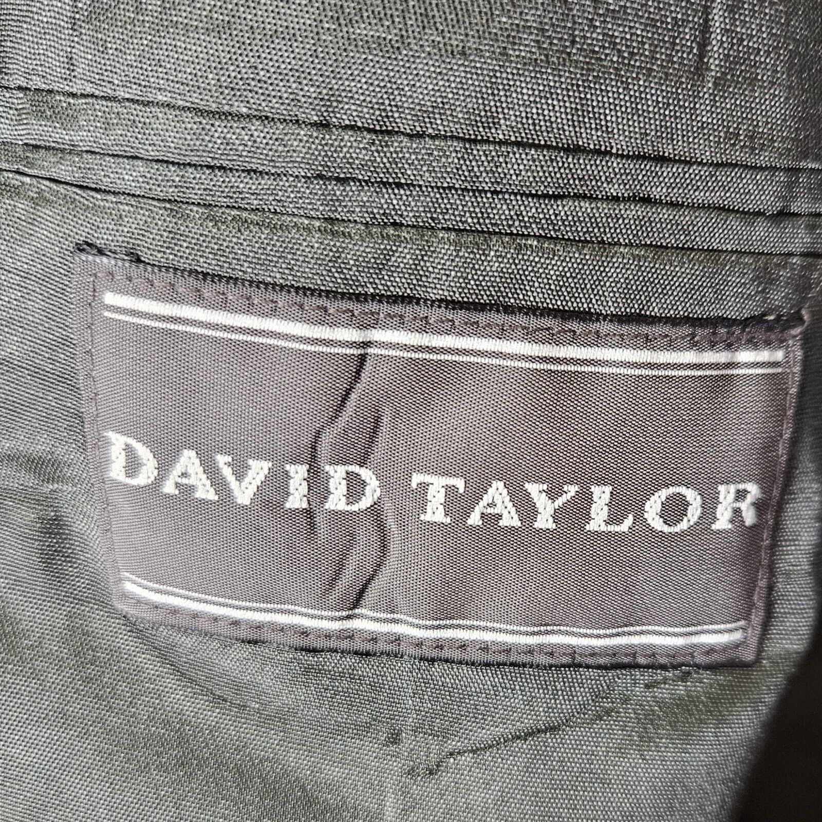 David Taylor David Taylor Blazer Mens 42L Black Gold Buttons Size 42L - 6 Thumbnail