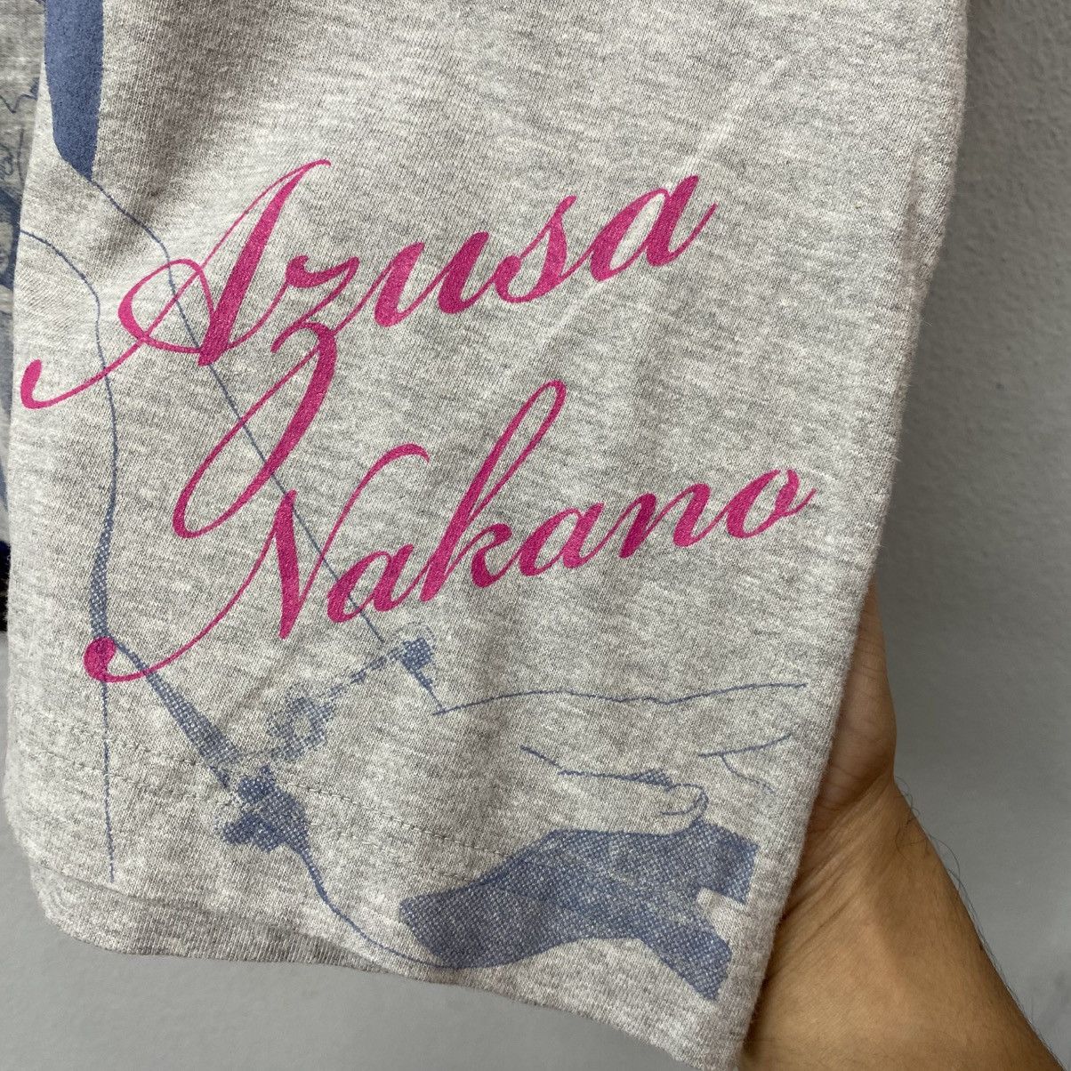 Anime Azusa Nakano K-ON Anime Big Print Cospa Tee Size US L / EU 52-54 / 3 - 3 Thumbnail