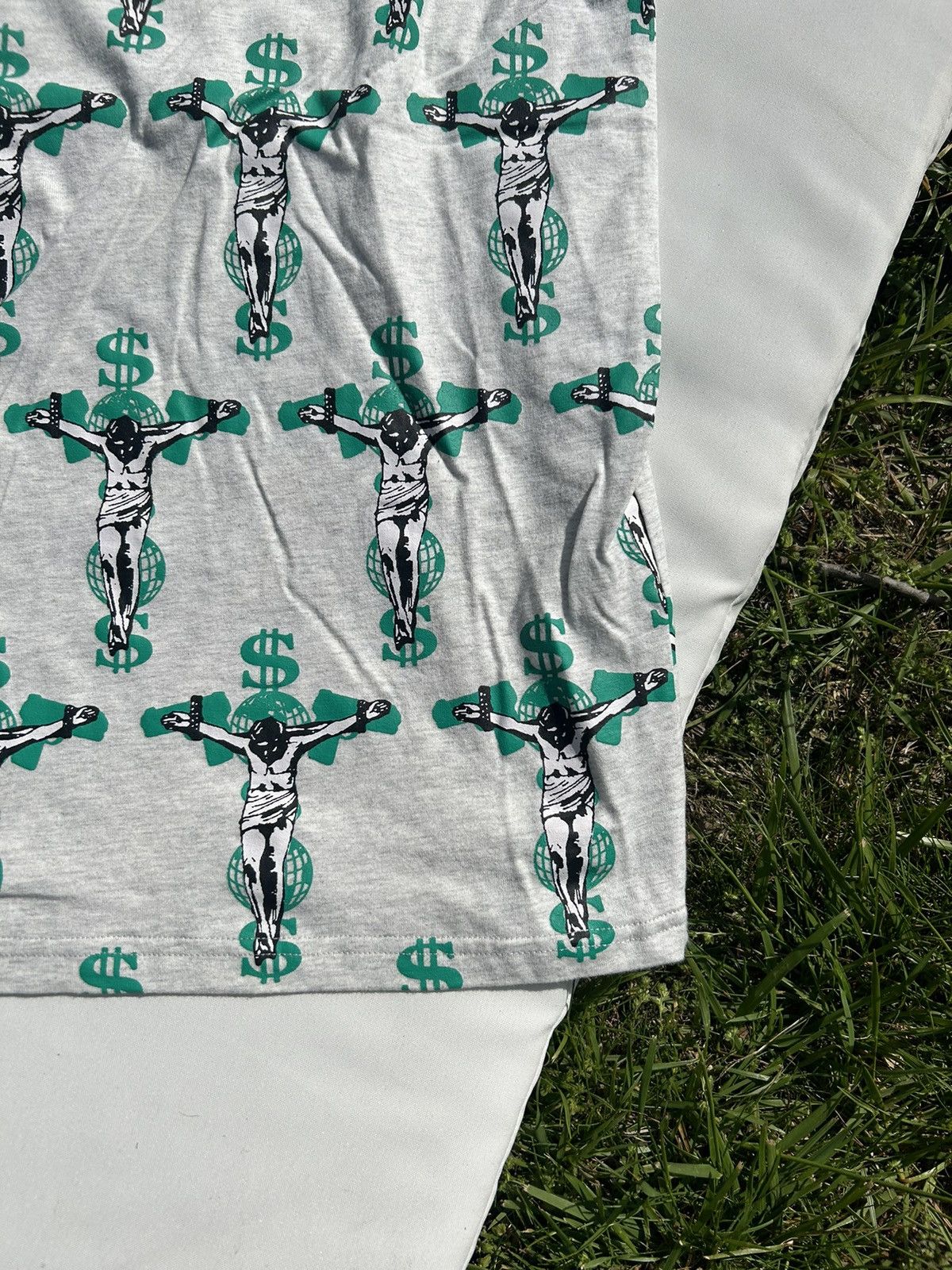 Fuck The Population FTP - Crucifix Ash T Shirt - Medium Size US M / EU 48-50 / 2 - 3 Thumbnail