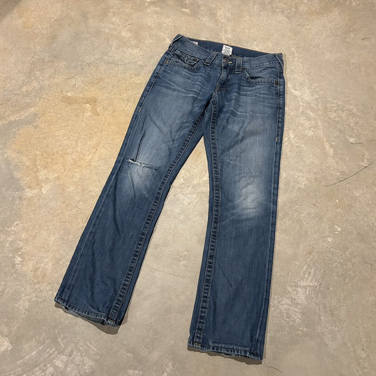 Japanese Brand × True Religion × Vintage Crazy Vintage Y2K True Religion Ricky Baggy Jeans Cyber Size US 31 - 5 Thumbnail